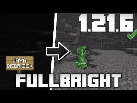 FullBright Mod Bedrock and MCPE Guide feature image