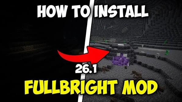 Fullbright Mod installation guide image for Minecraft